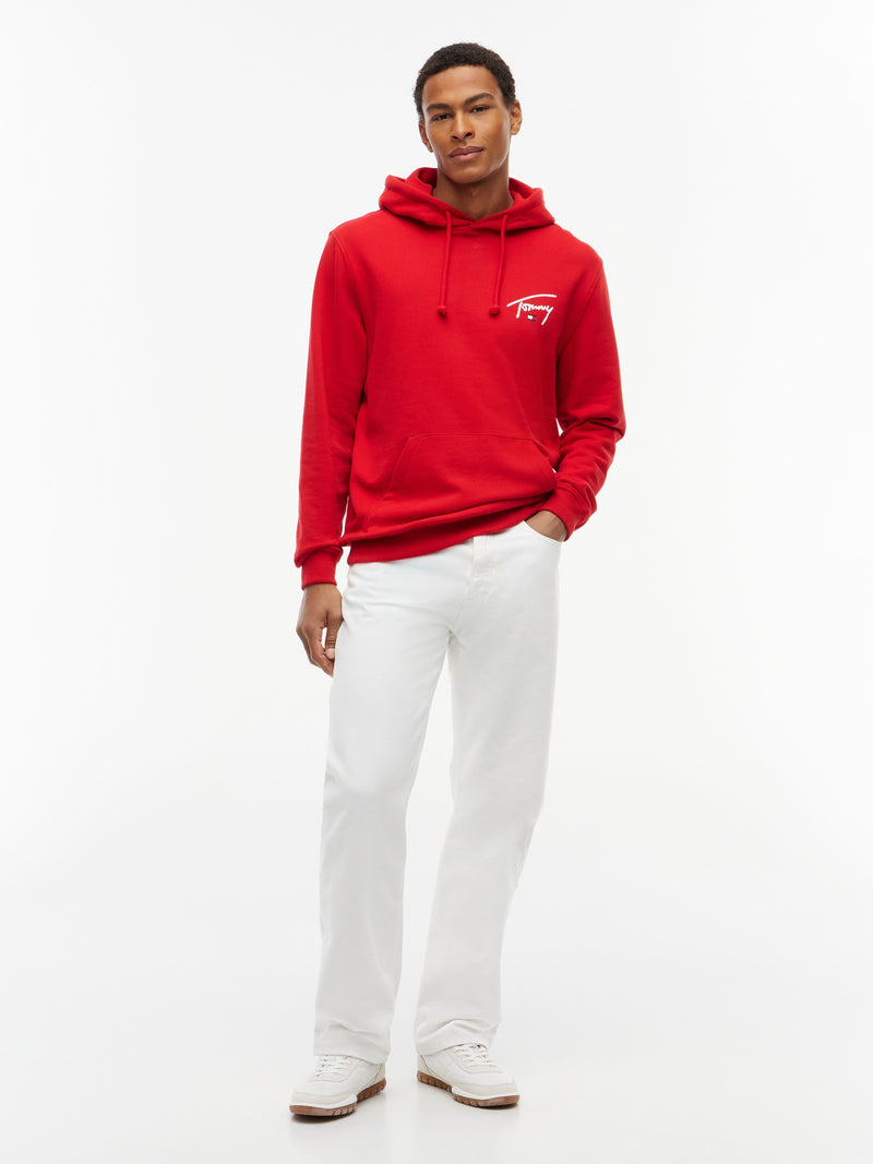 Regular Fit Suede Terry Hooded Sweatshirt