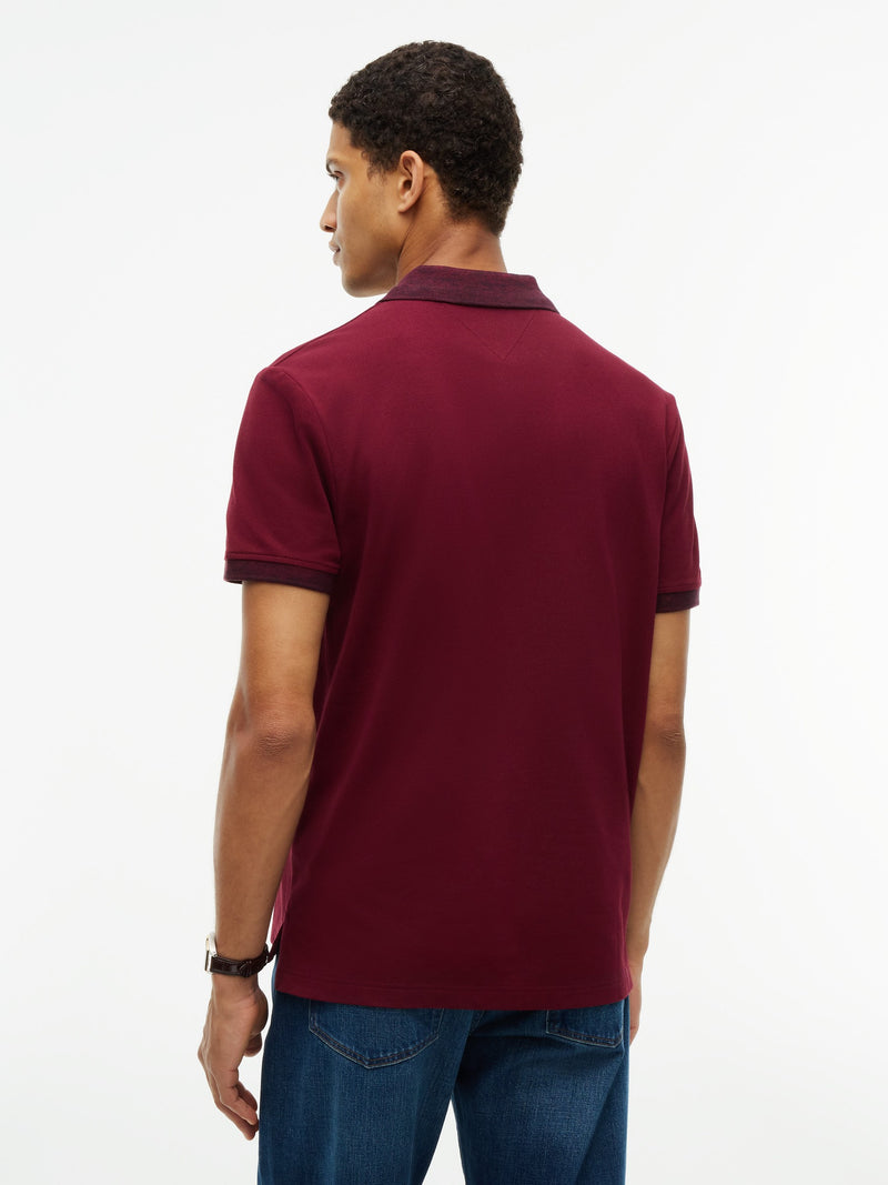 Regular Fit Pique Melange Collar Polo