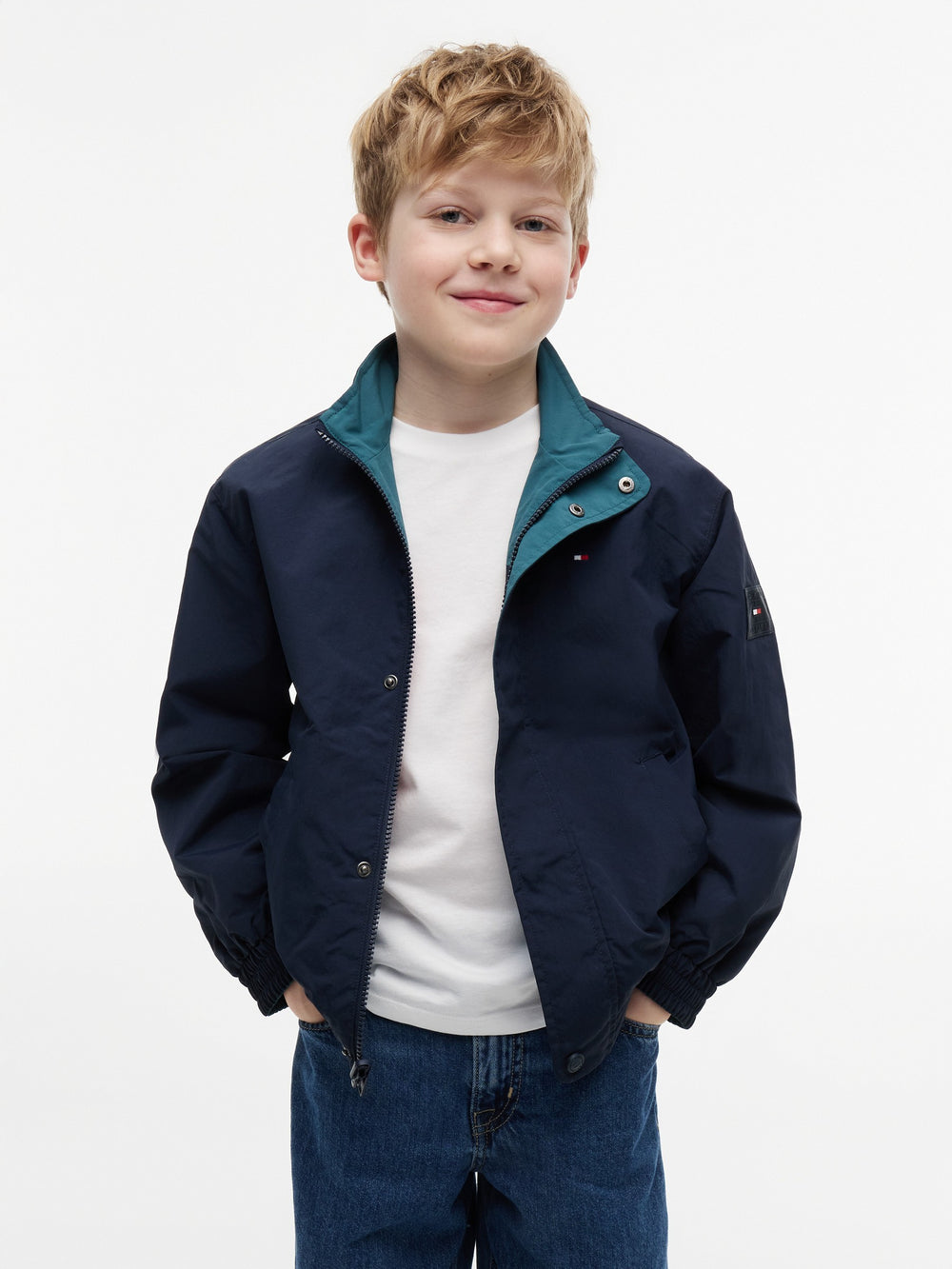 Kids Color Block Reversible Jacket