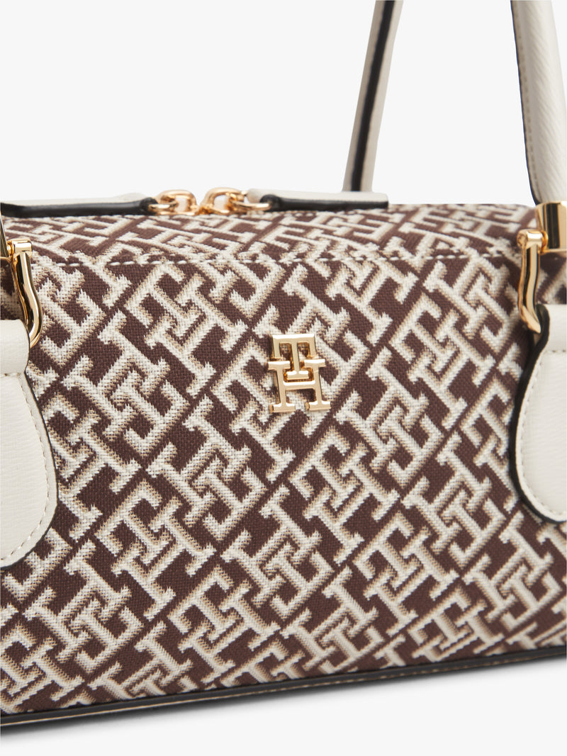 Jacquard Nylon East West Bag
