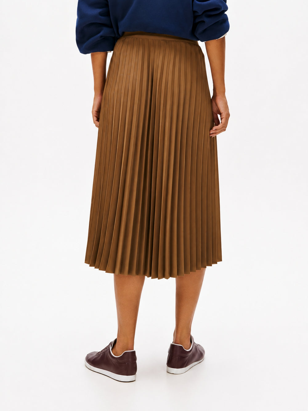 Women Solid Pleated Skirt