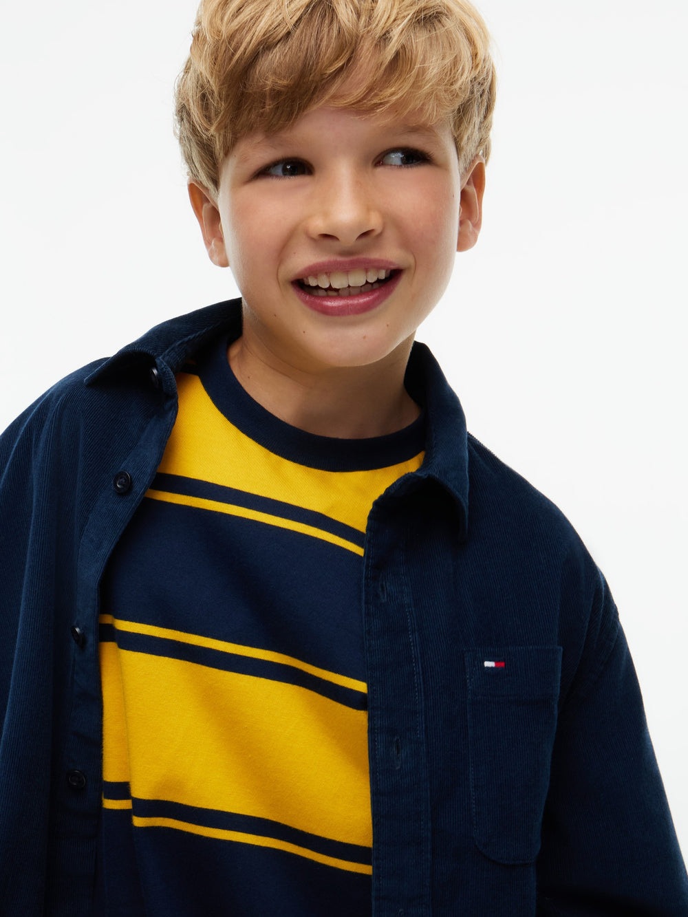 Kids Corduroy Solid Shirt