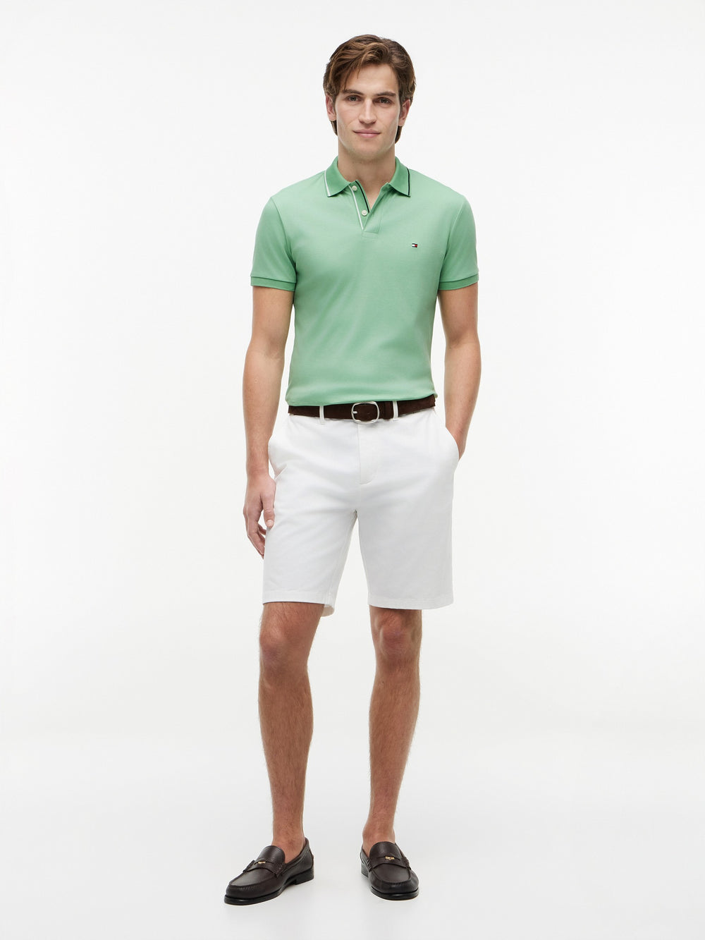 Slim Fit Interlock Polo