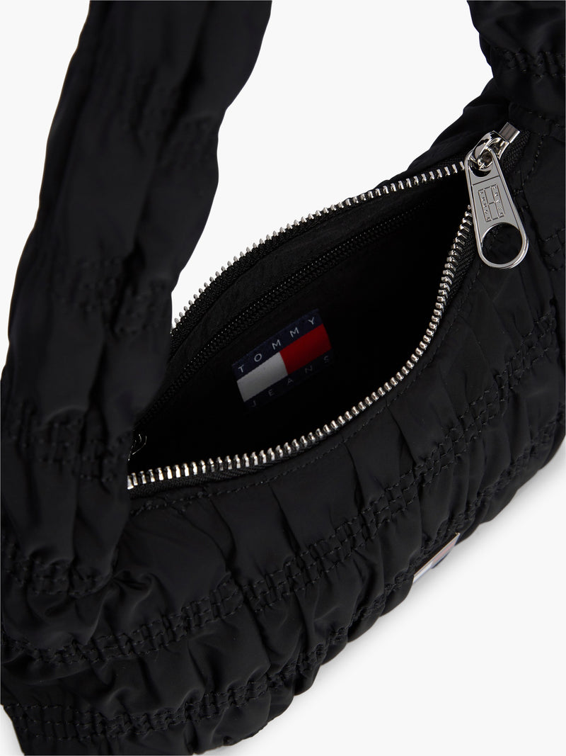 Solid Polyester Shoulder Bag