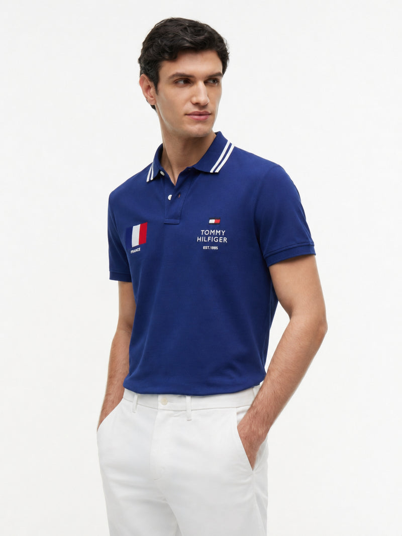 Regular Fit Graphic Pique Polo