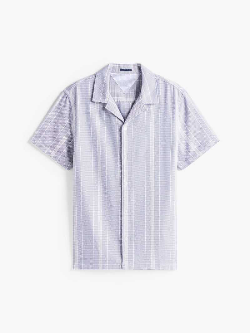 Regular Fit Stripe Textured Shirt