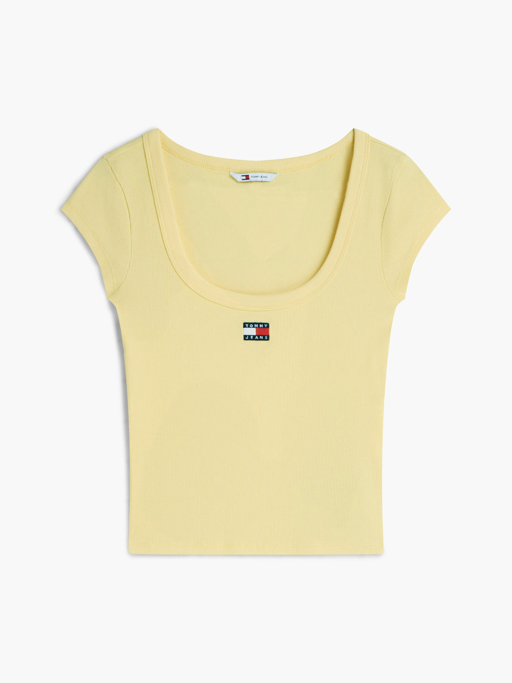 Solid Slim Fit Half Sleeve Ribbed T-Shirt