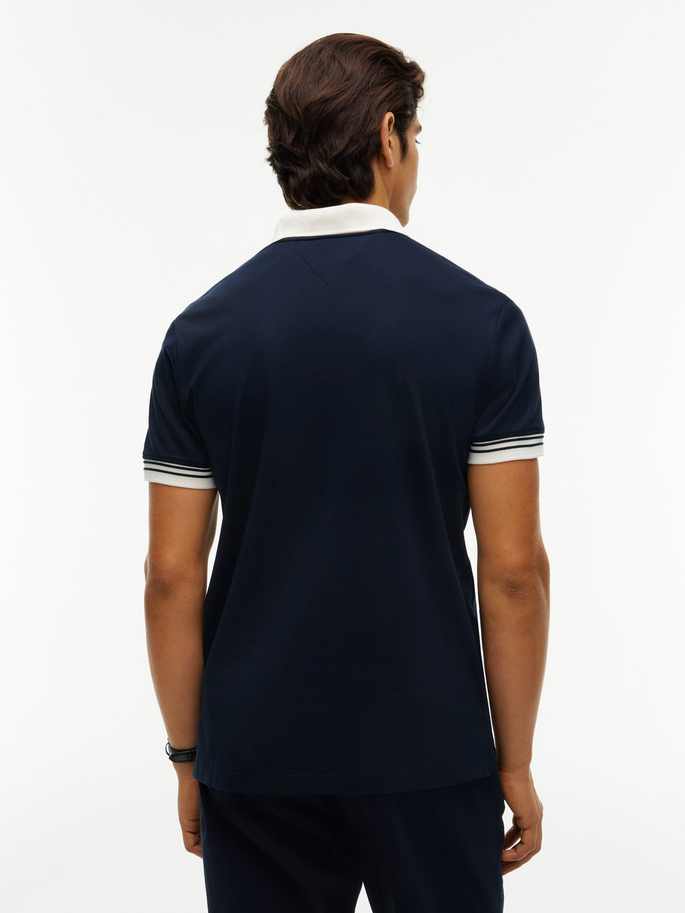 Regular Fit Contrast Collar Interlock Polo