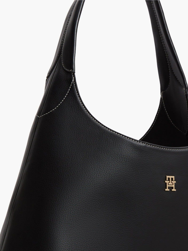 Solid Pu Shoulder Bag