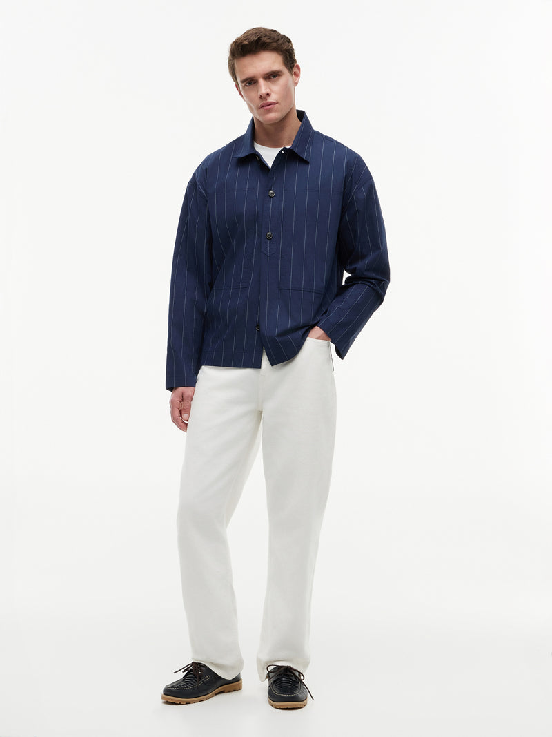Relaxed Fit Shacket Poplin Shirt