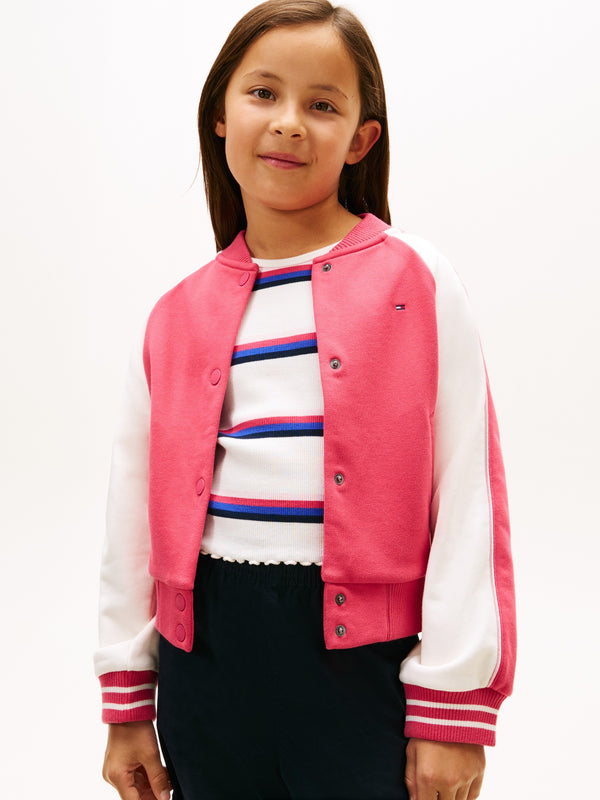 Kids Color Block Bomber Jacket
