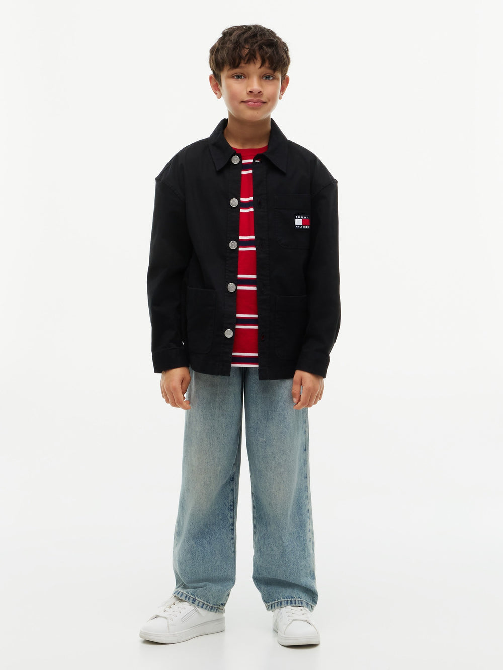 Kids Stretch Solid Shirt