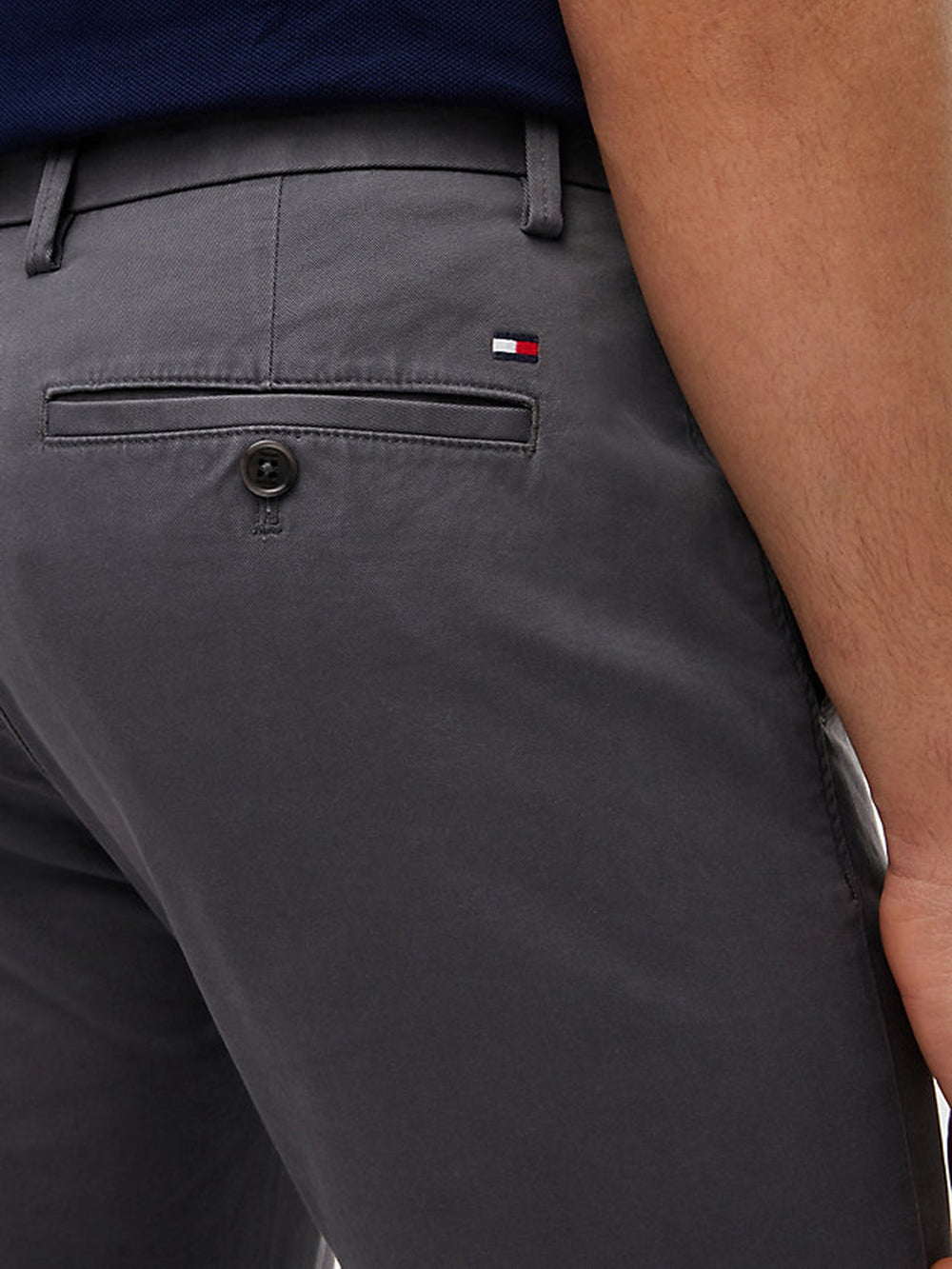 Men Slim Tapered Fit 1985 Cotton Trouser