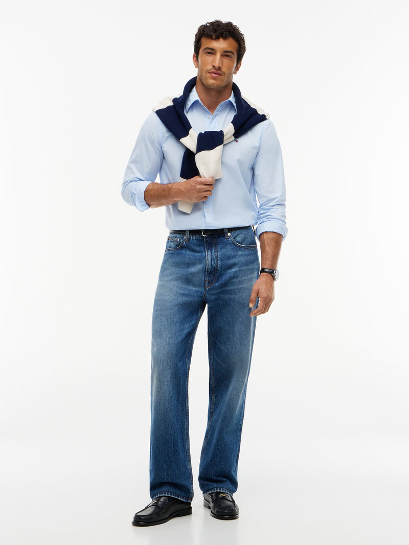Slim Fit Poplin Solid Shirt