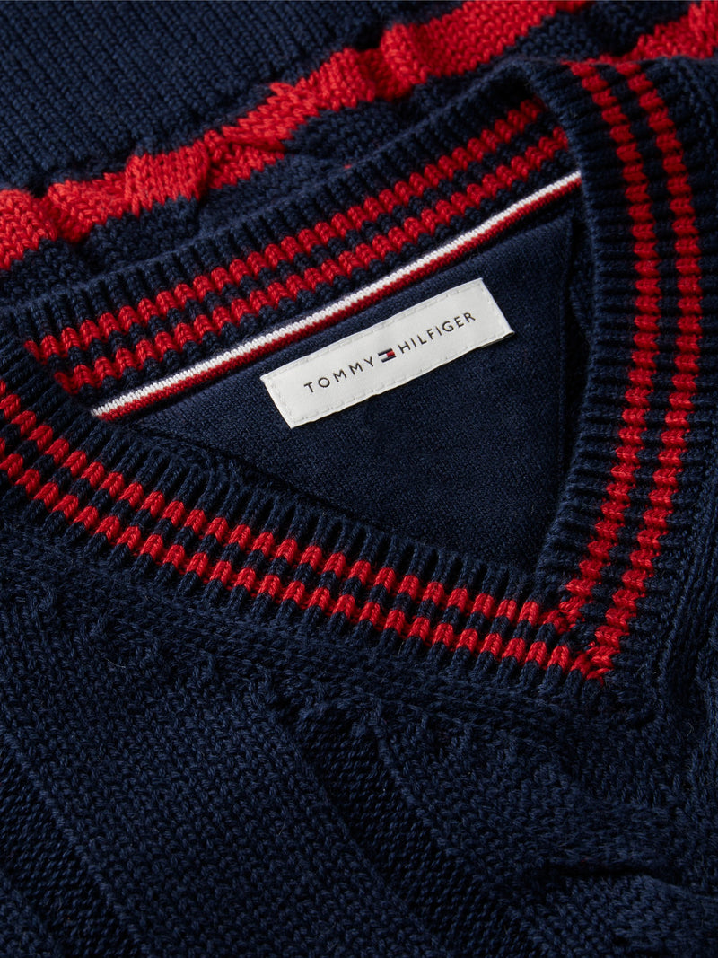 Kids Peanut Cable Knit Sweater