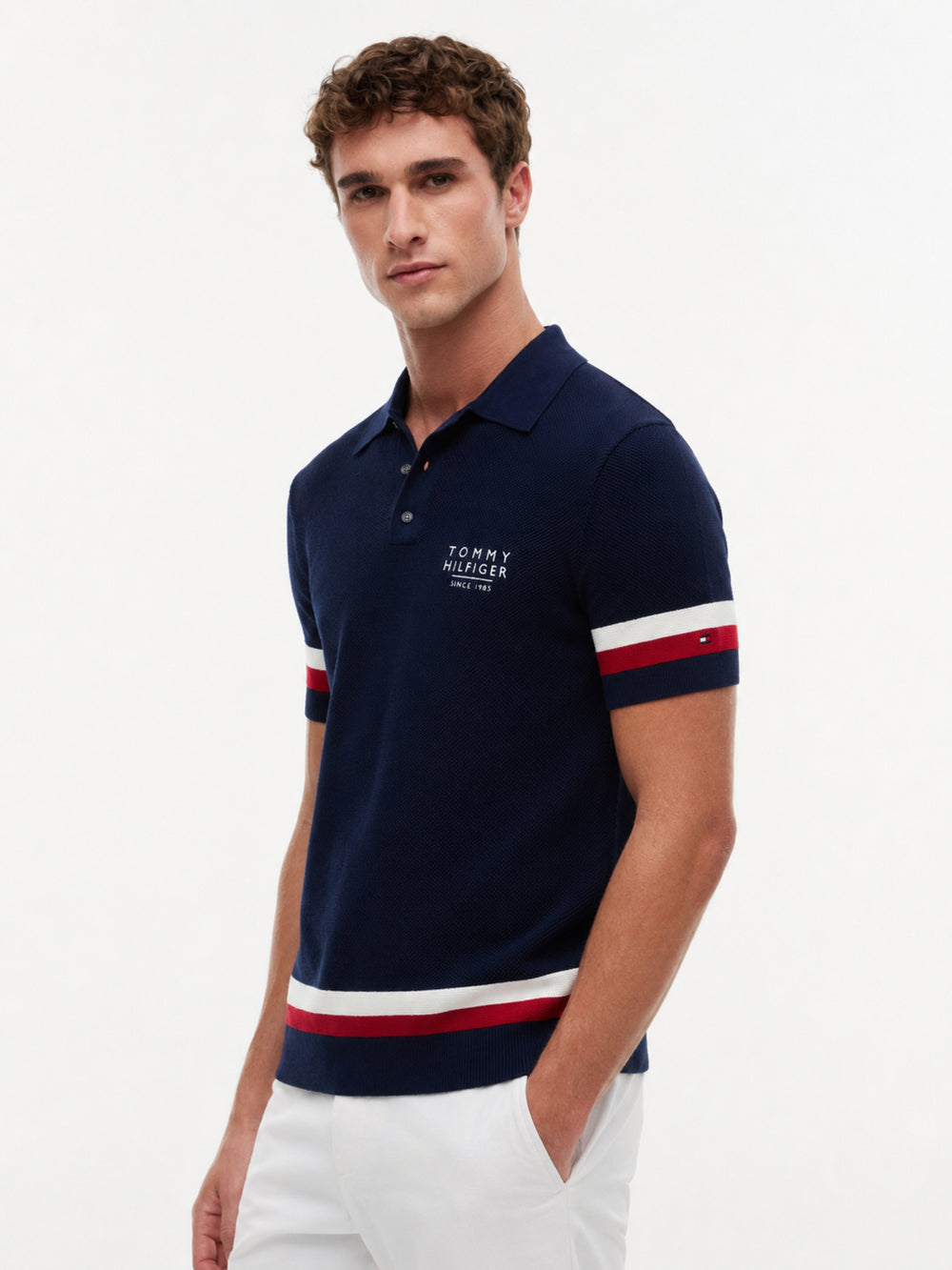 Regular Fit Flat Knit Polo