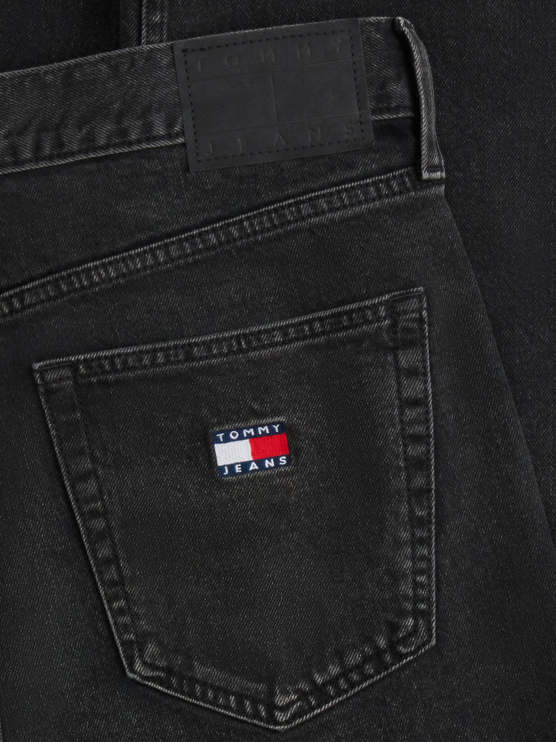 Men Otis Regular Straight Washed Black Jeans