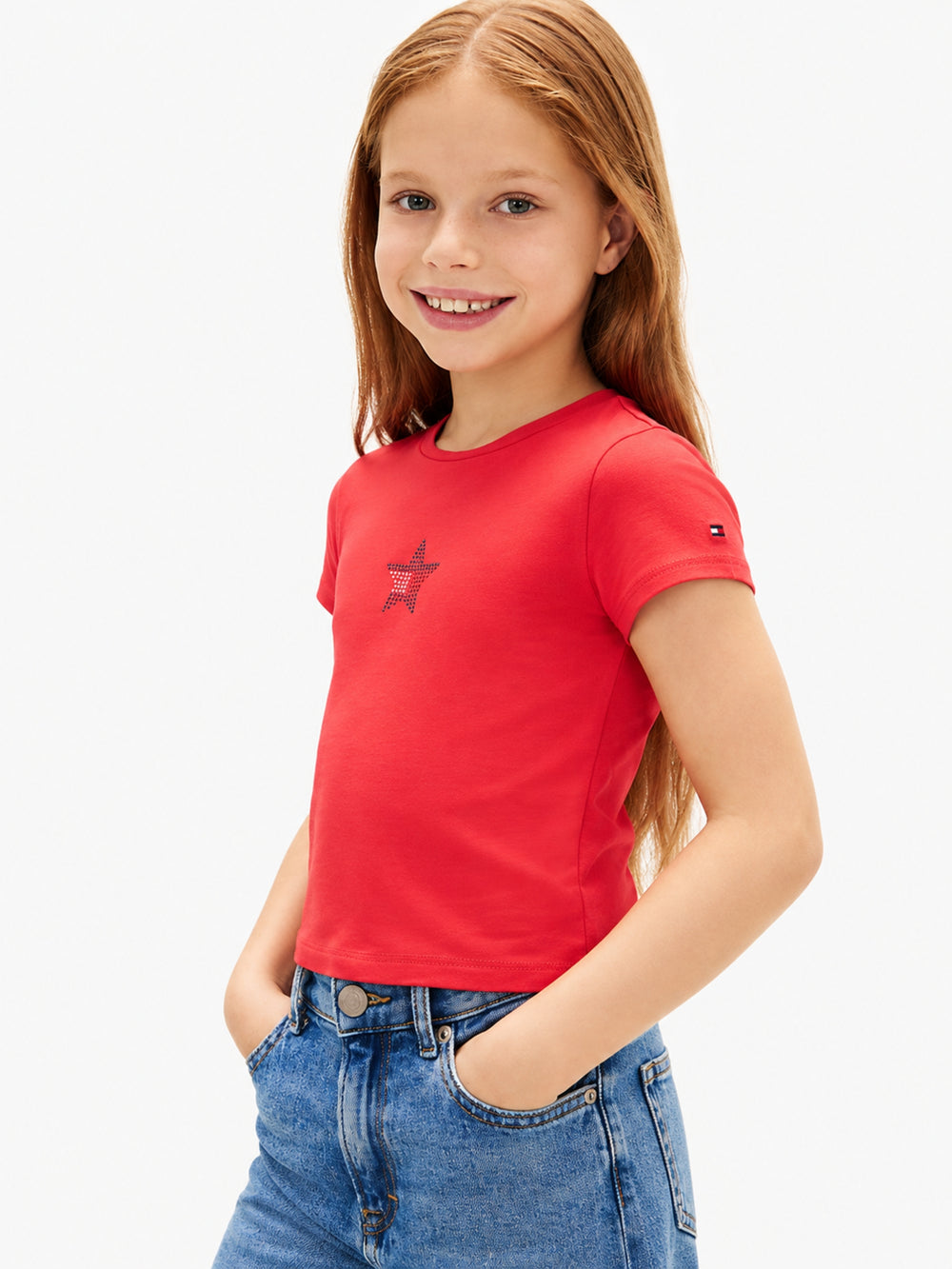 Kids Sequin Star Logo T-Shirt
