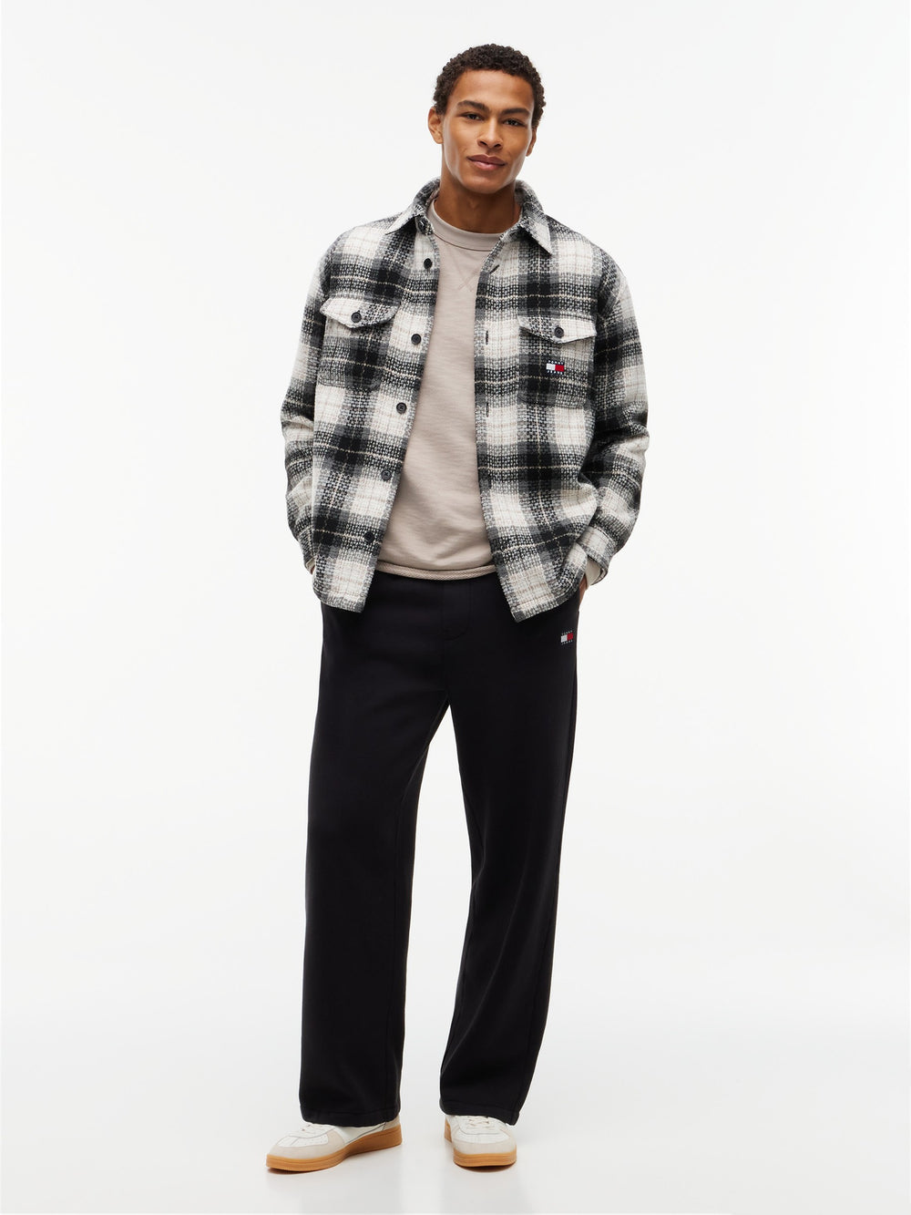 Men Regular Fleece Black Track Pant