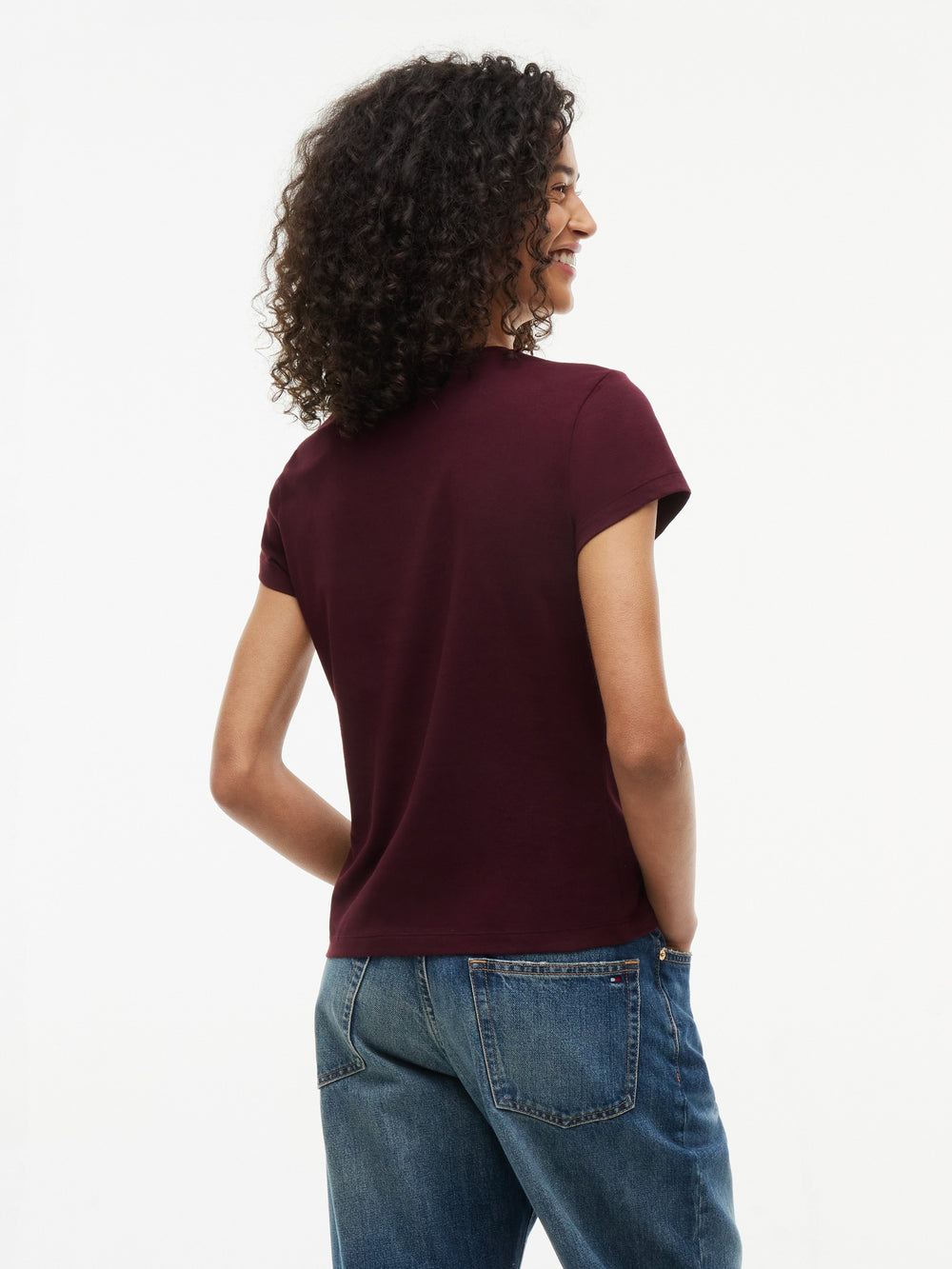 Solid Slim Fit Half Sleeve Cotton Jersey T-Shirt