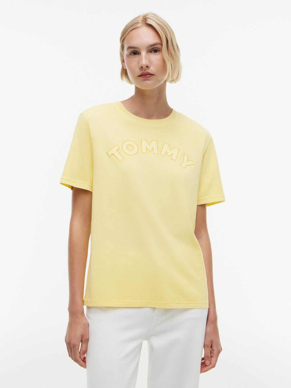 Solid Relaxed Fit Half Sleeve Cotton Jersey T-Shirt