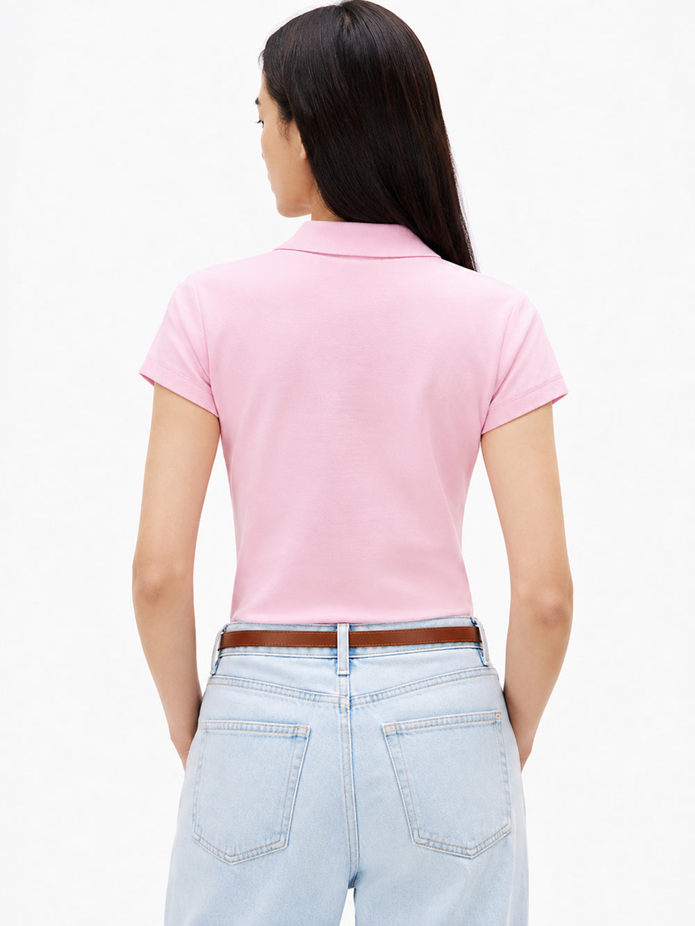 Solid Slim Fit Short Sleeve Pique Polo