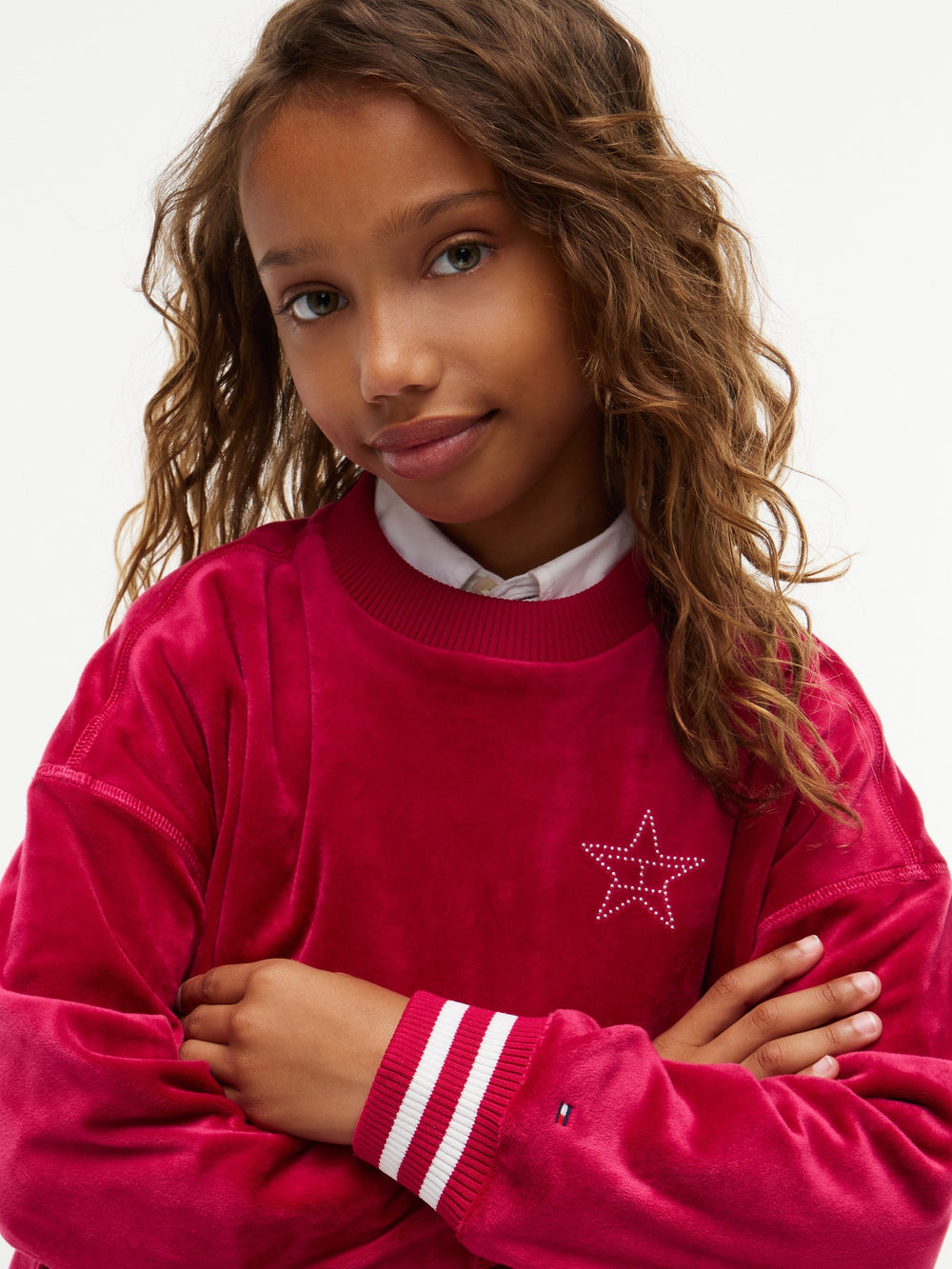Kids Relaxed Velour Sweatshirt