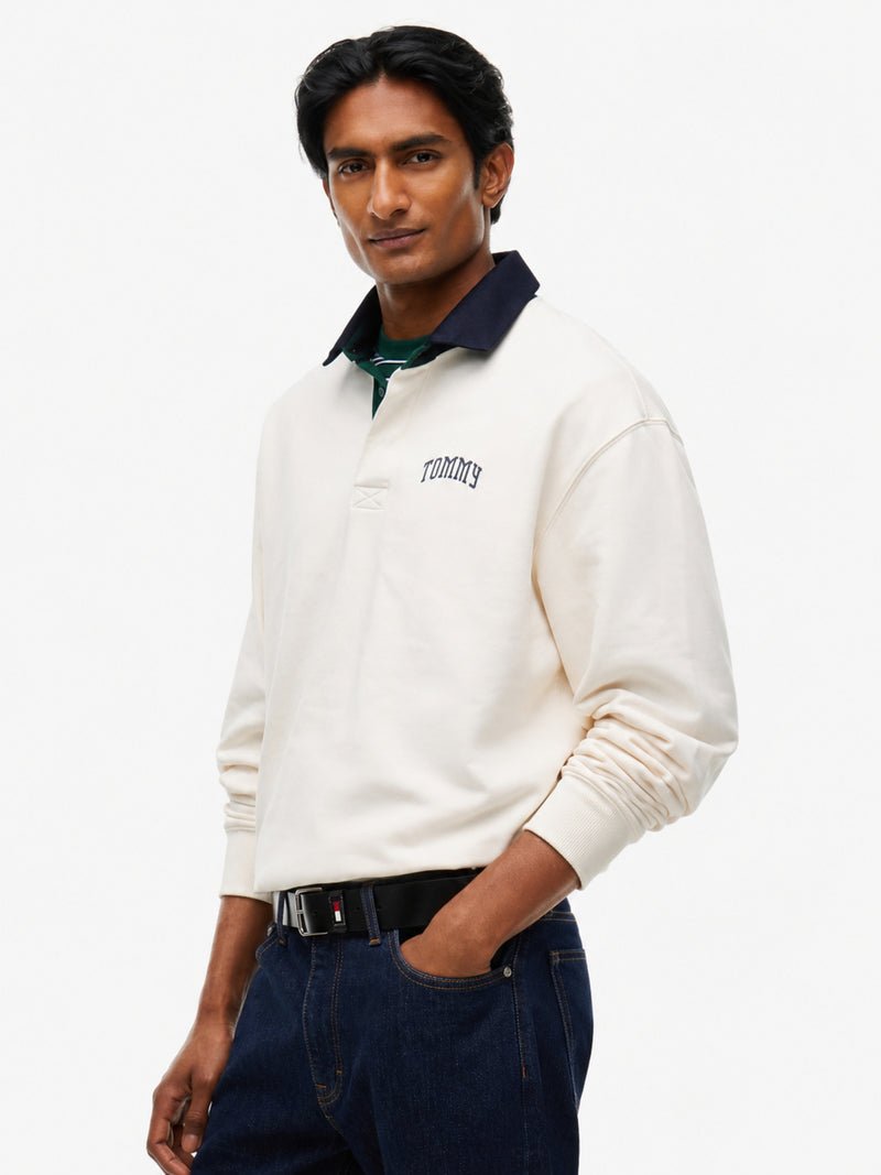 Relaxed Fit Rugby Polo