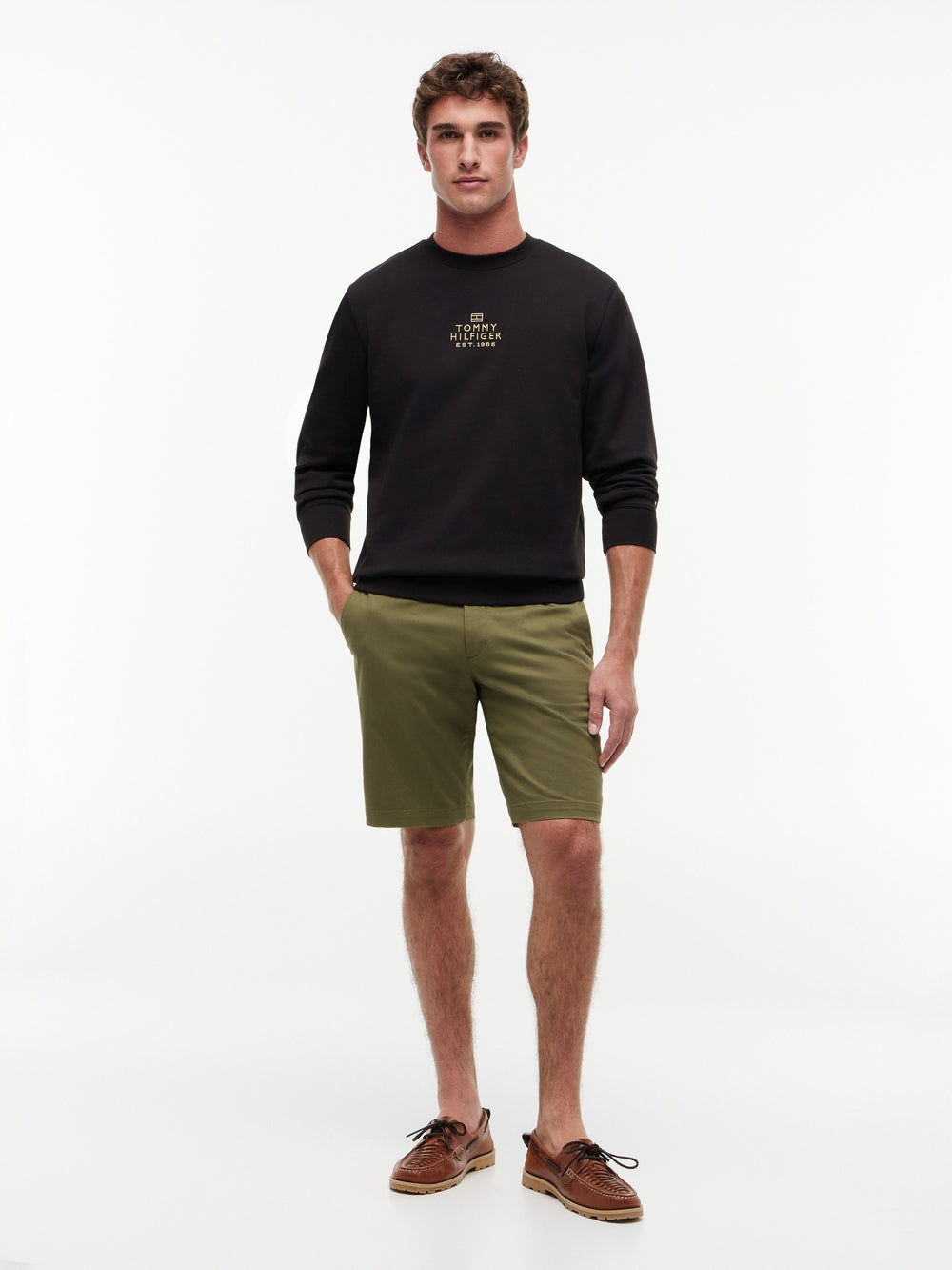 Regular Fit Embroidered Interlock Pullover