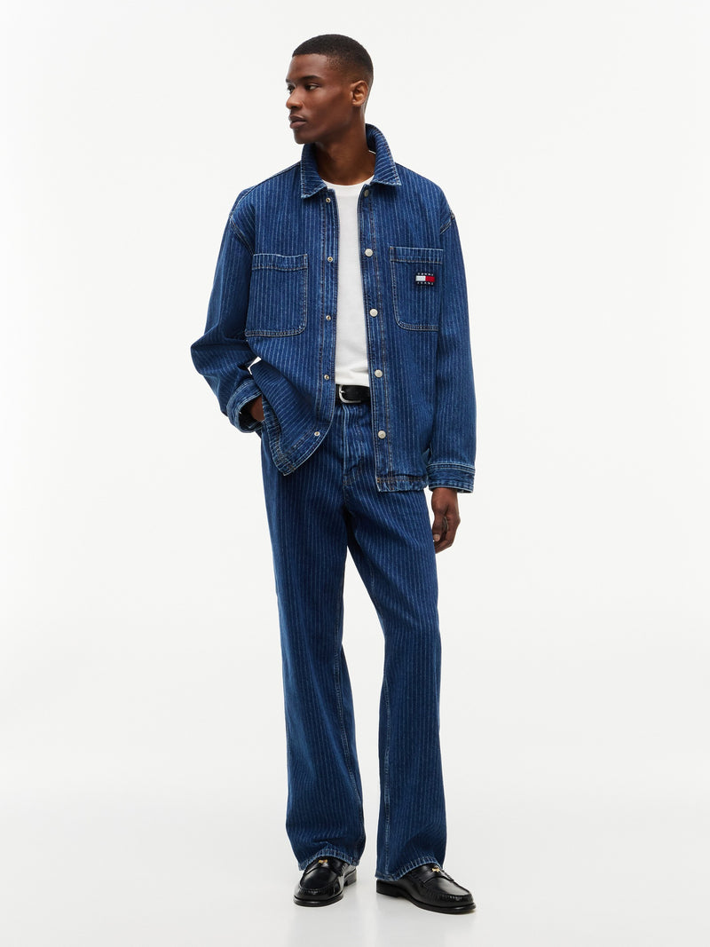 Relaxed Fit Washed Denim Shirt