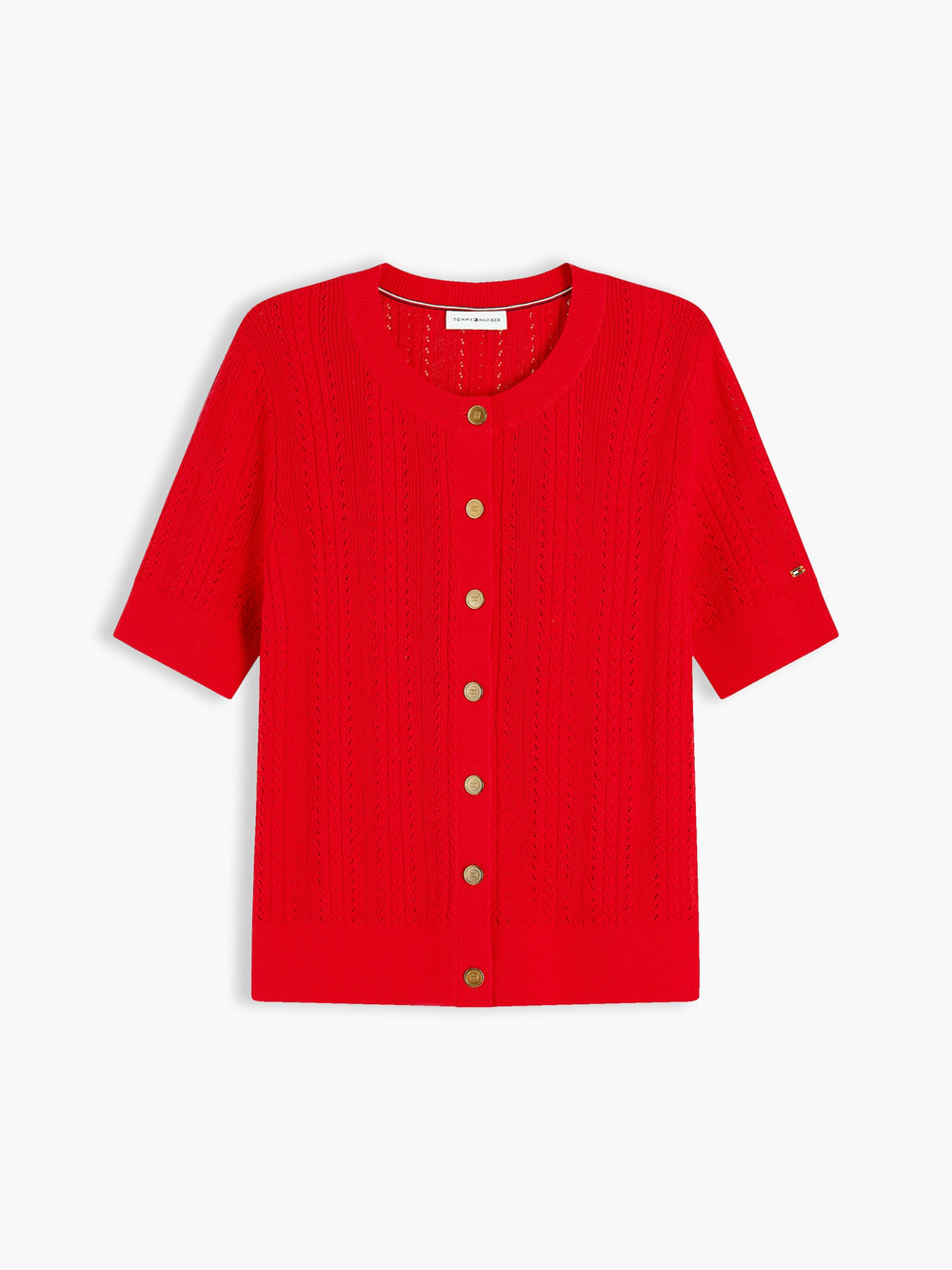 Solid Regular Fit Half Sleeve Ribbed T-Shirt