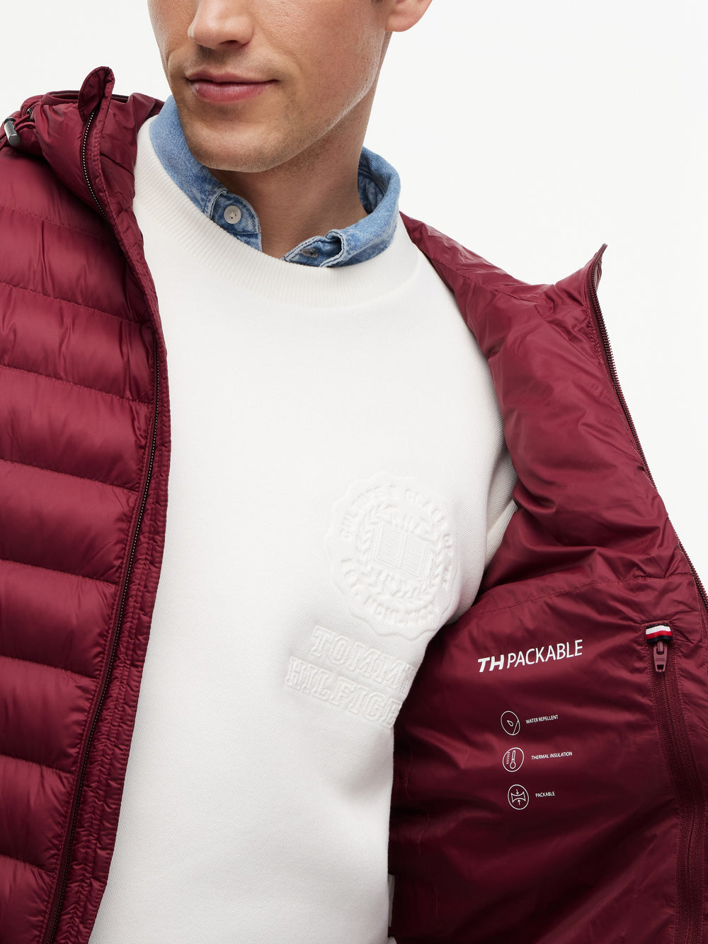 Regular Fit Quilted or Padded Jacket