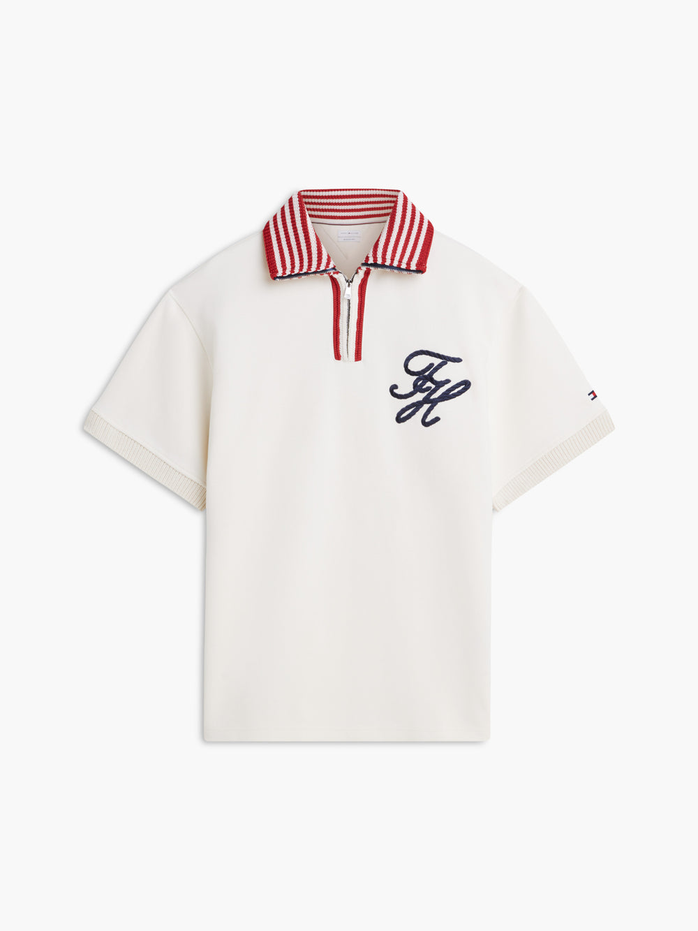 Relaxed Fit Contrast Collar  Polo