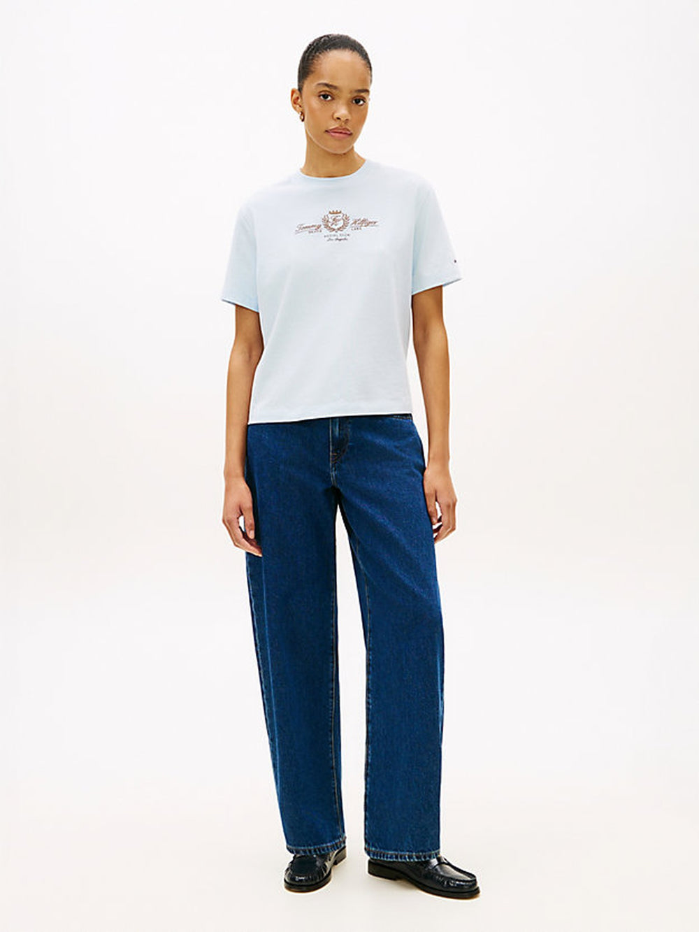Solid Relaxed Fit Short Sleeve Cotton Jersey T-Shirt