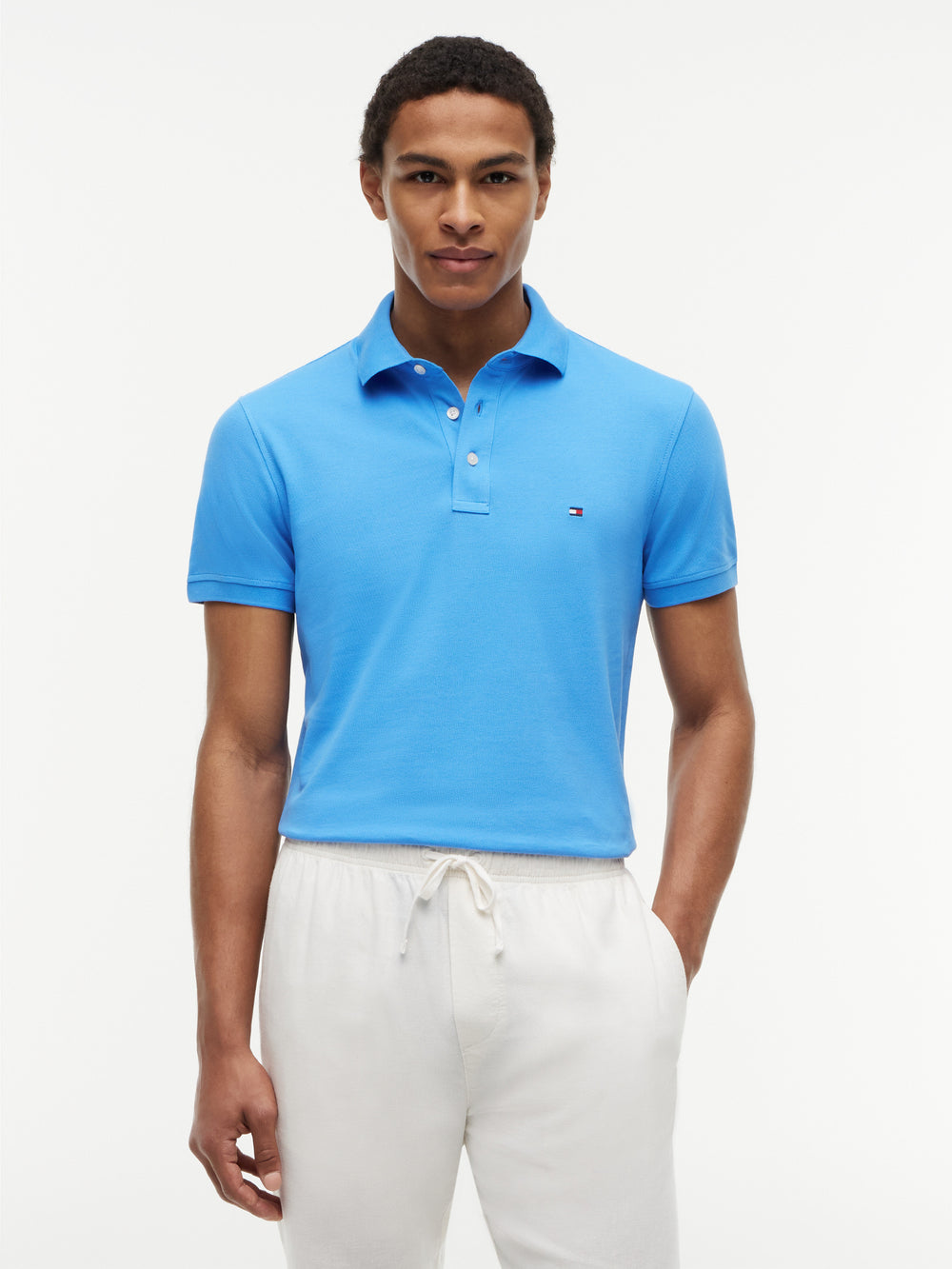 Slim Fit Solid Pique Polo