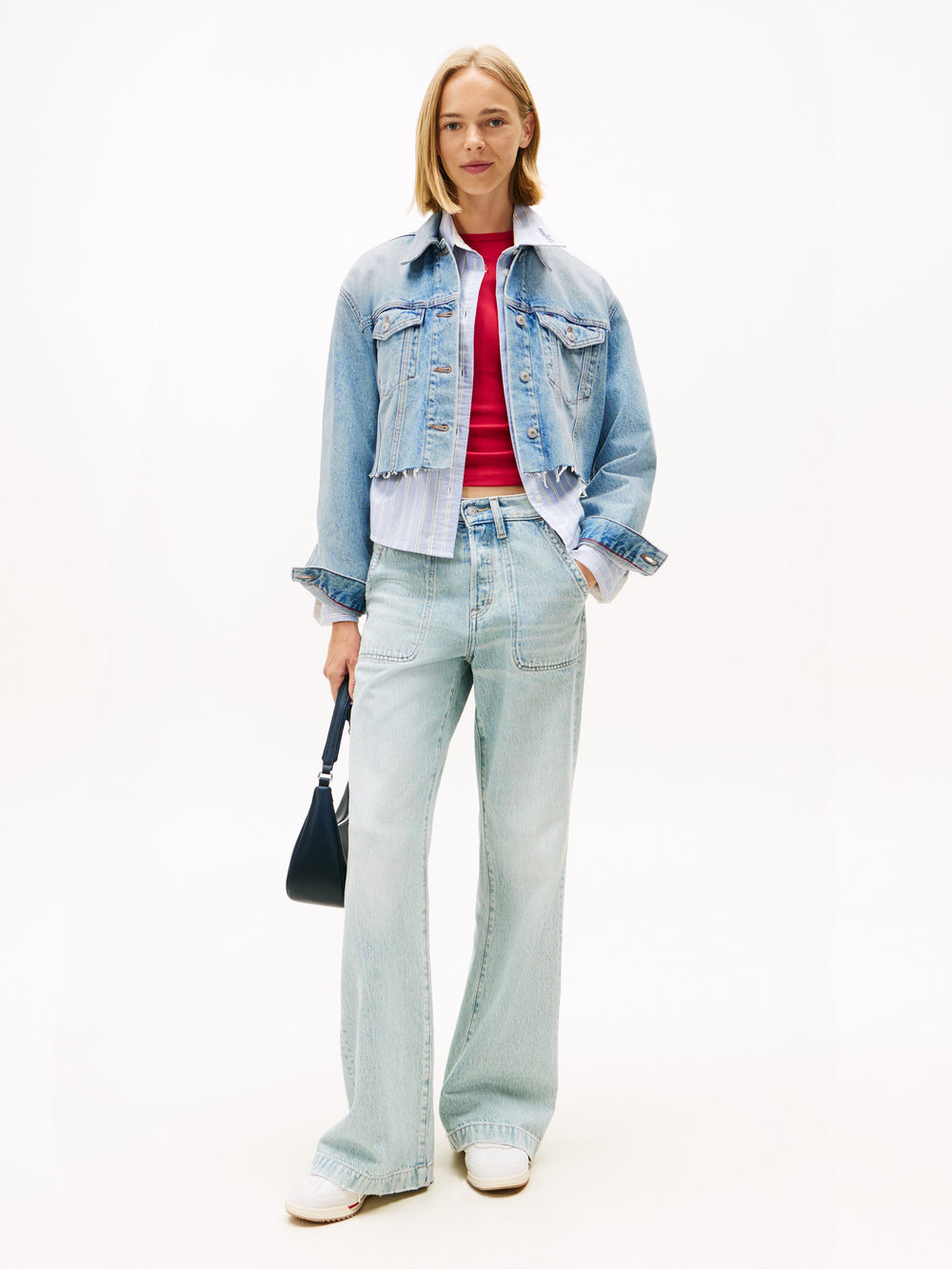 Cropped Fit Denim Jacket
