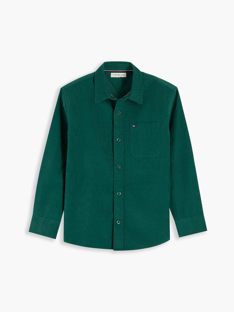 Kids Corduroy Solid Shirt