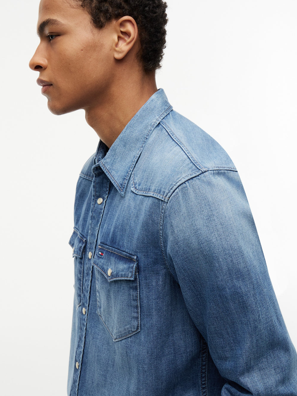 Regular Fit Washed Denim Shirt
