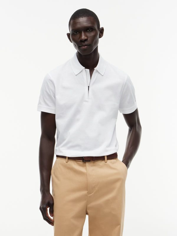 Regular Fit Zipper Polo