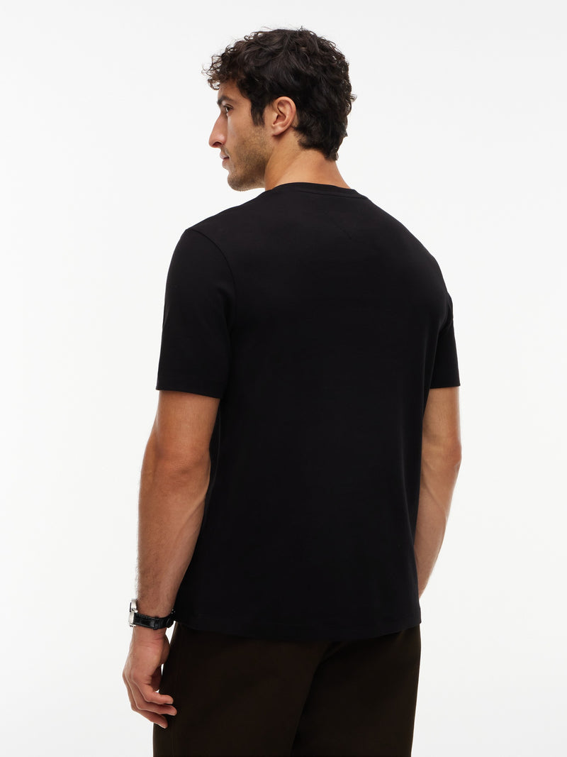 Regular Fit Solid Interlock Tshirt