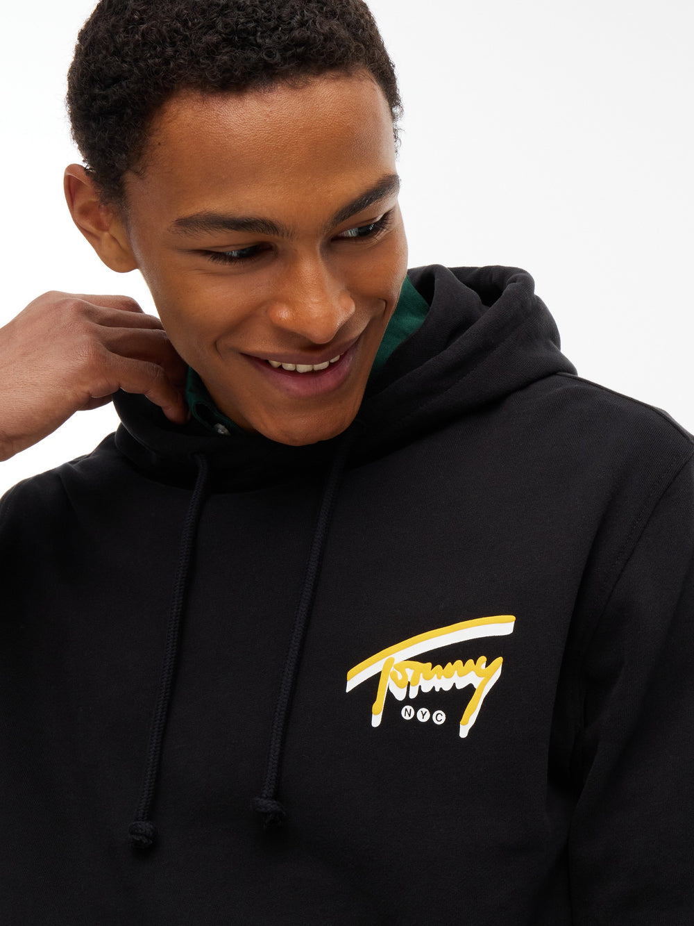 Regular Fit Suede Terry Hooded Sweatshirt