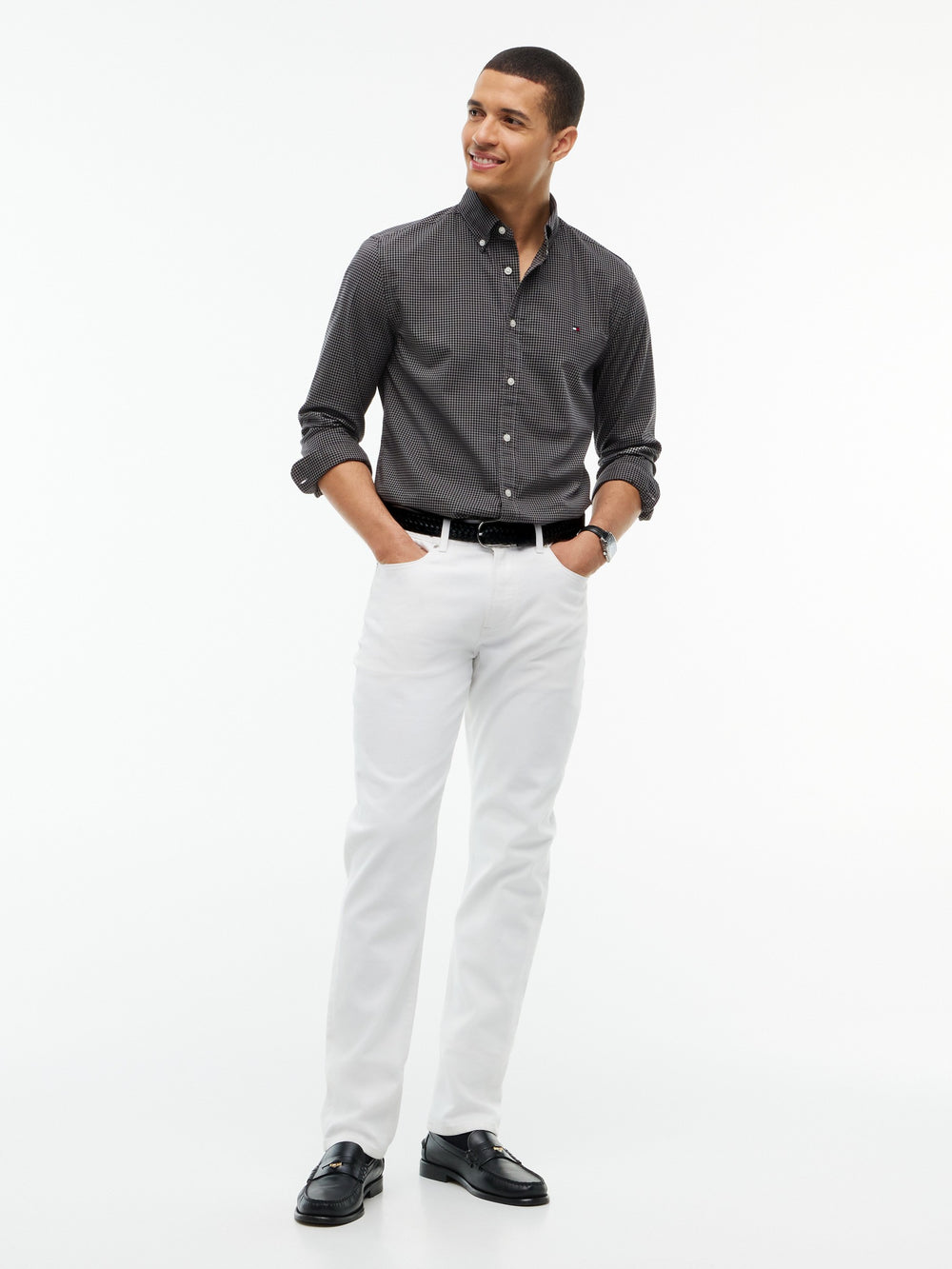 Regular Fit Check Poplin Shirt