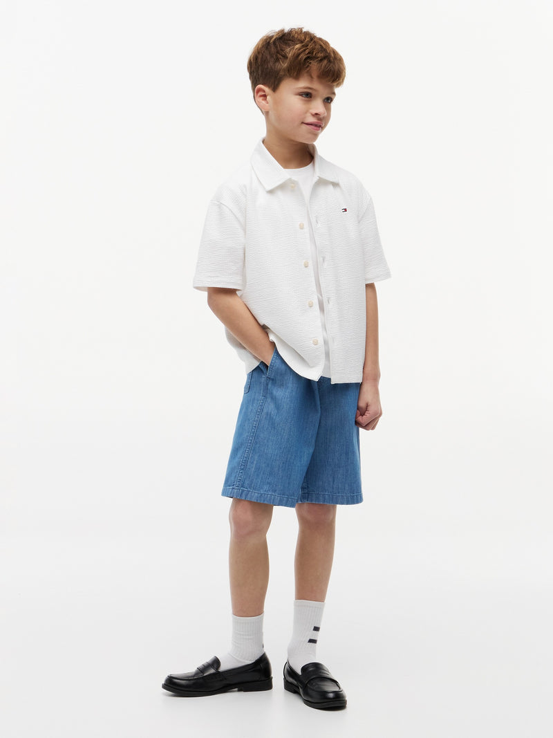 Kids Seersucker Shirt