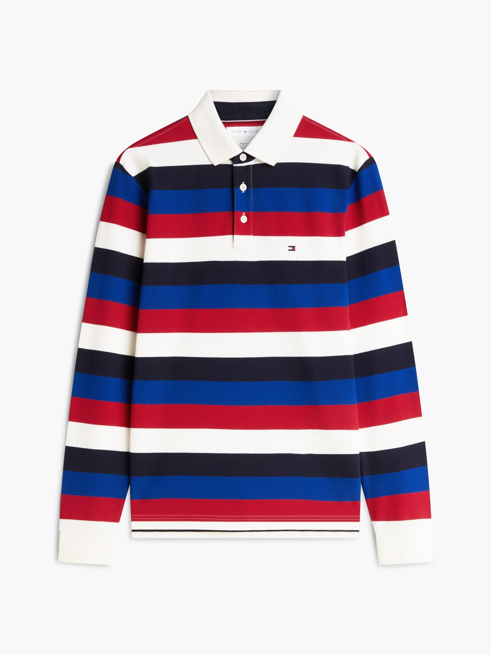 Regular Fit Striped Pique Polo