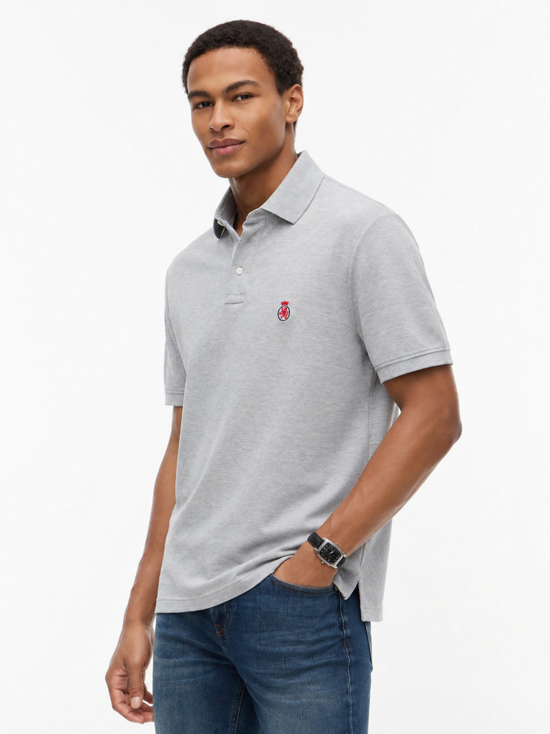 Relaxed Solid Pique Polo