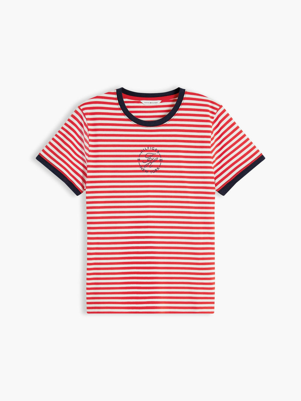 Stripe Regular Fit Half Sleeve Ribbed T-Shirt