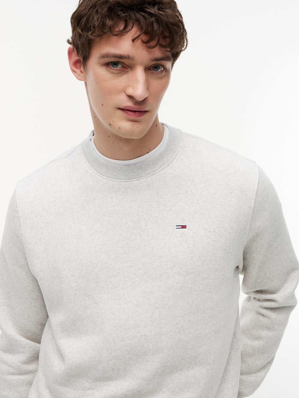 Regular Fit Brushed Fleece Crew Neck Sweatshirt