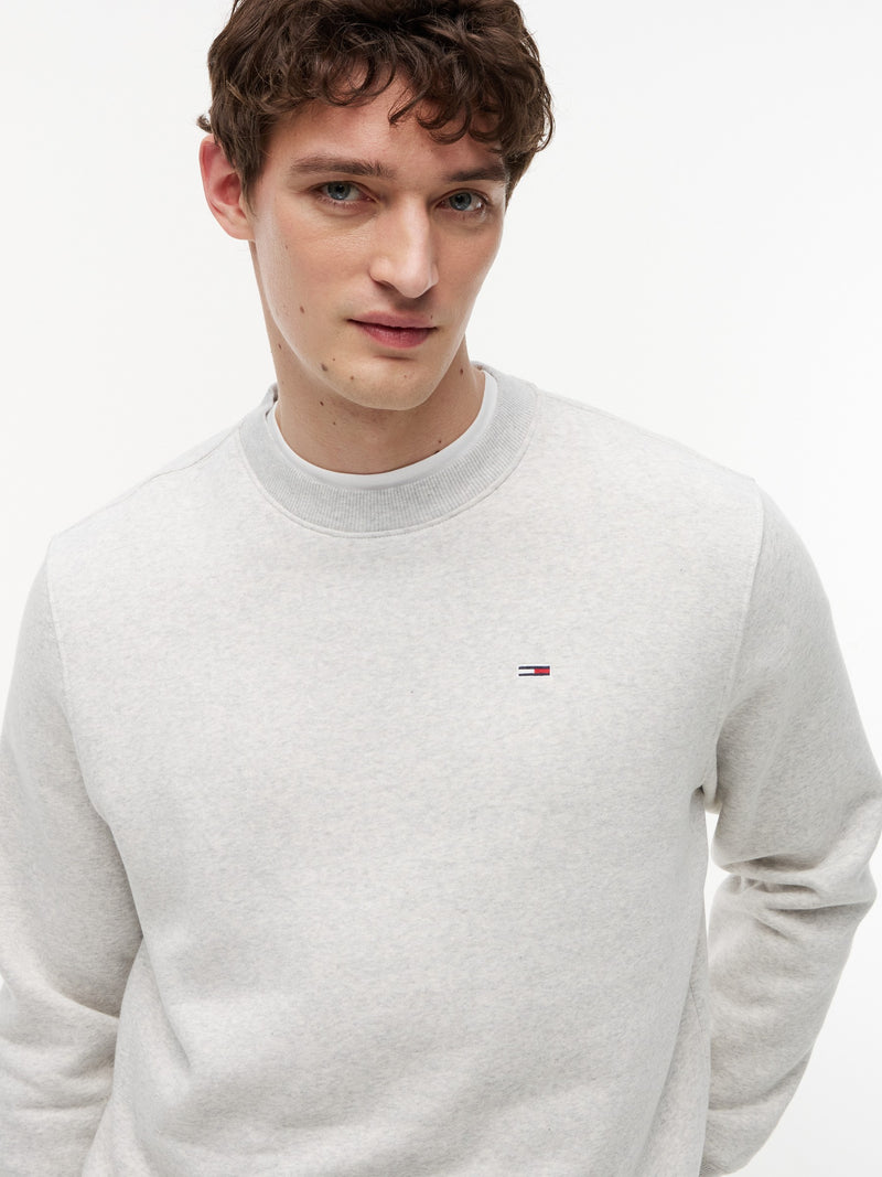 Regular Fit Brushed Fleece Crew Neck Sweatshirt