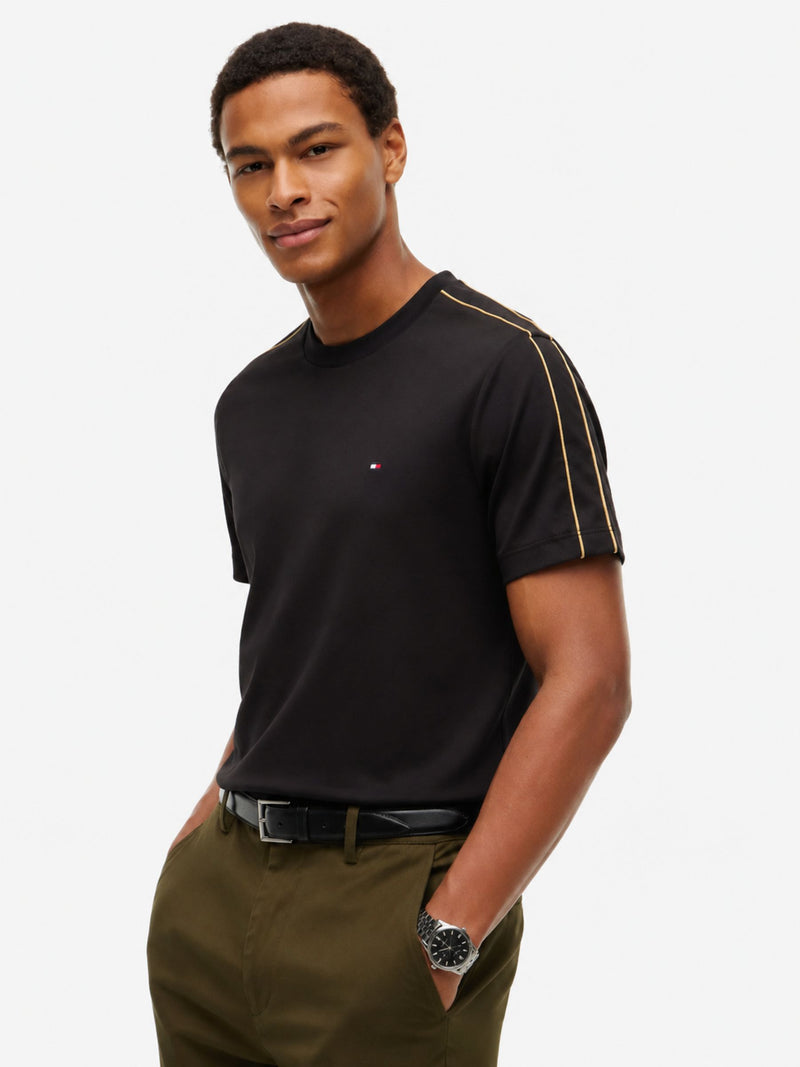 Regular Fit Sleeve Taped Interlock Tshirt