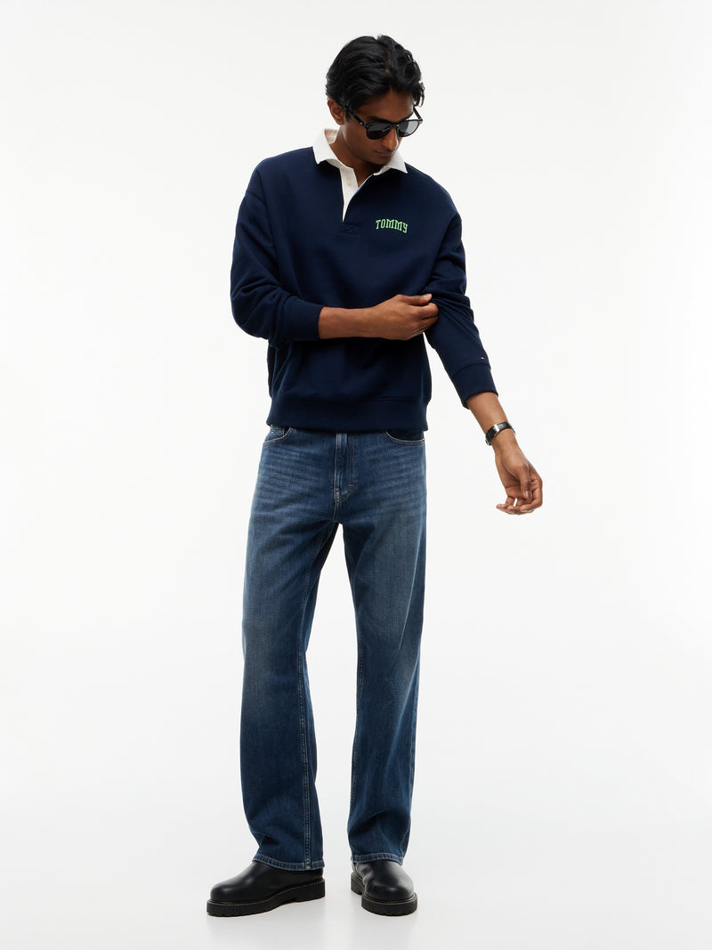 Relaxed Fit Rugby Polo